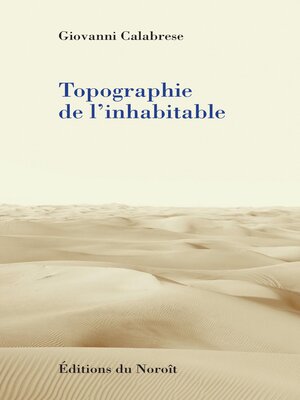 cover image of Topographie de l'inhabitable